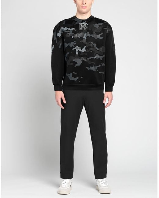 Dolce & Gabbana Black Sweatshirt for men