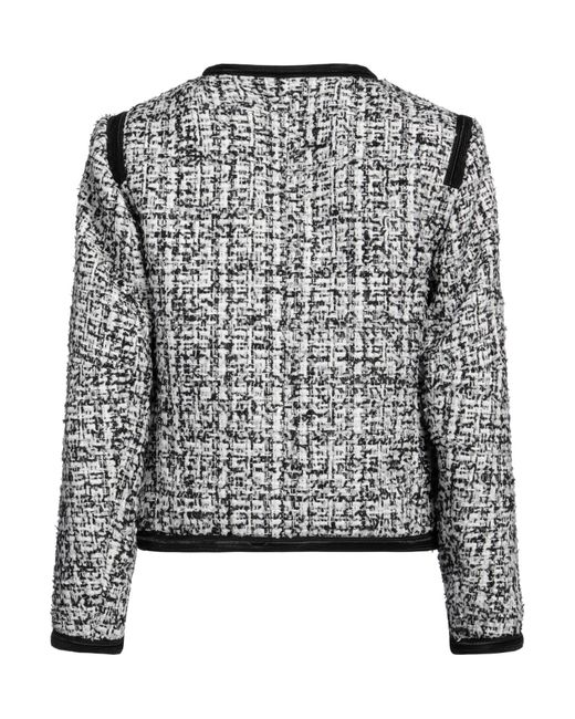 Sandro Black Sequin-embellished Metallic Tweed Jacket