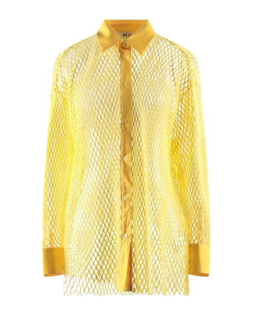 Camisa MSGM de color Yellow