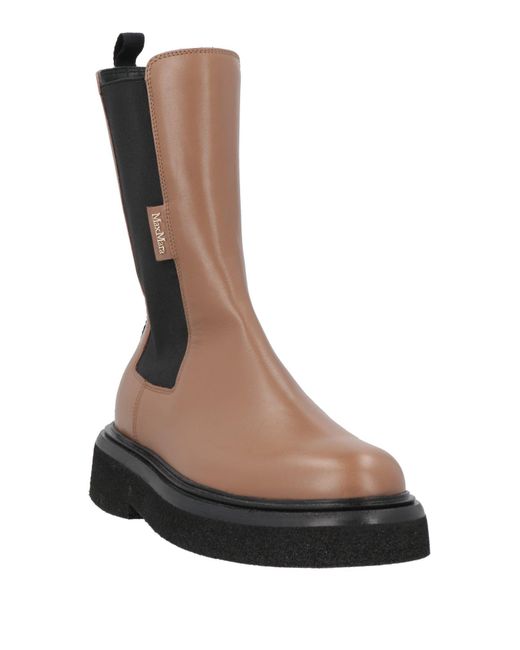 Botines De Caña Alta Max Mara de color Brown