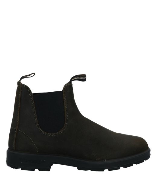 Blundstone Black Military Ankle Boots Soft Leather for men