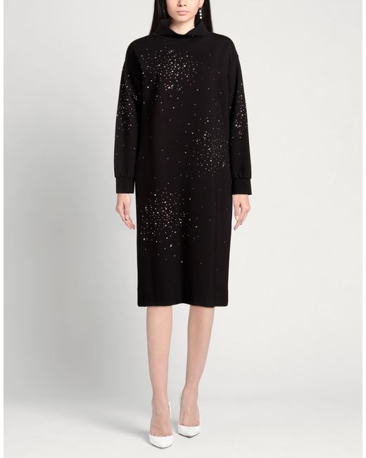 Clips More Black Midi Dress