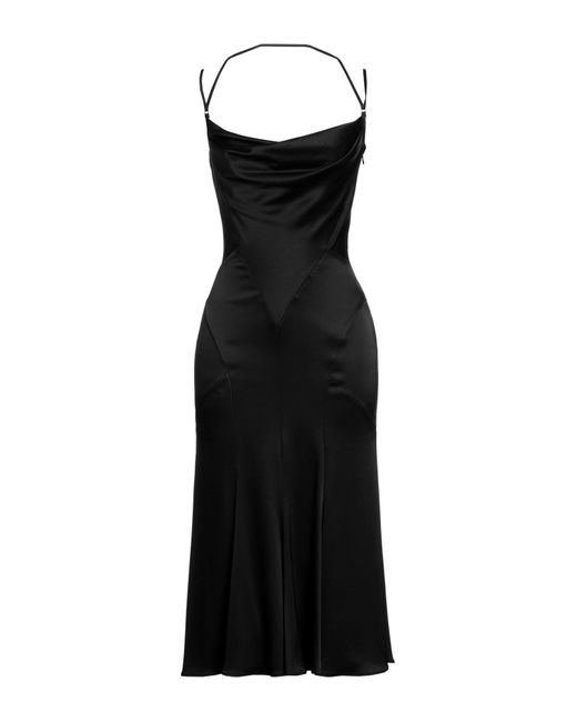 Trussardi Black Midi-Kleid