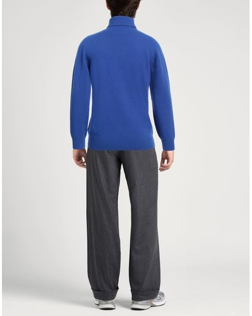 Altea Blue Bright Turtleneck Virgin Wool, Cashmere for men