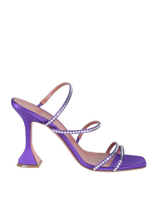 AMINA MUADDI Purple Sandals