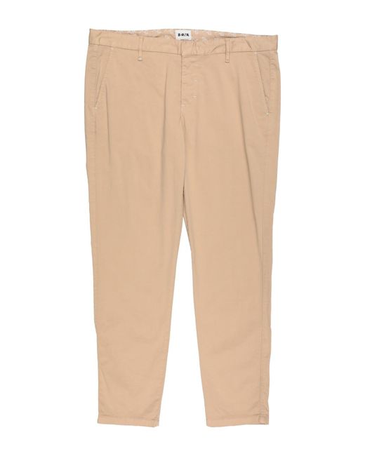 Berna Natural Camel Pants Cotton, Elastane for men