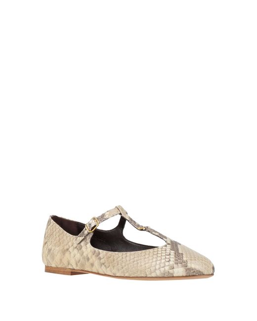 Chloé Natural Ballet Flats Leather