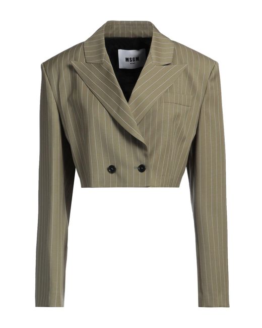 Blazer di MSGM in Green