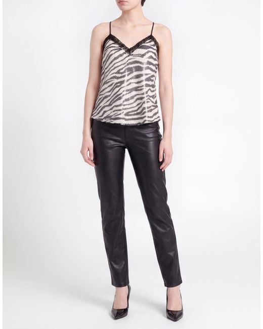 8pm Gray Top Polyester