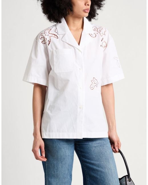 Versace White Shirt Cotton, Polyester