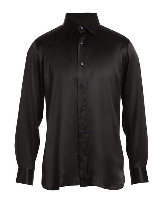 Tom Ford Black Shirt Silk for men