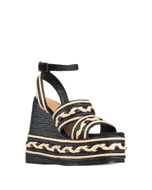 Castaner Black Espadrilles Textile Fibers
