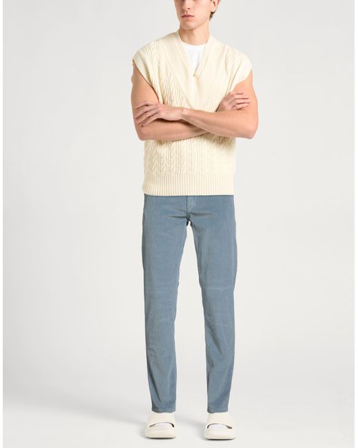 Eleventy Blue Pants Cotton, Lyocell, Elastane for men