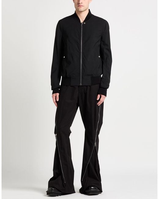 Rick Owens Black Jacket Virgin Wool for men