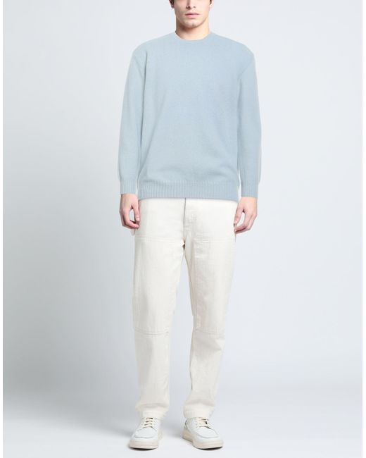 Della Ciana Blue Sky Sweater Merino Wool for men