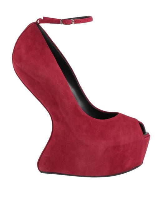 Giuseppe Zanotti Red Burgundy Pumps Leather