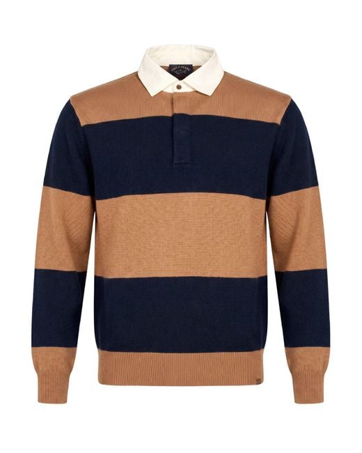 Paul & Shark Blue Sweater Virgin Wool, Cashmere for men
