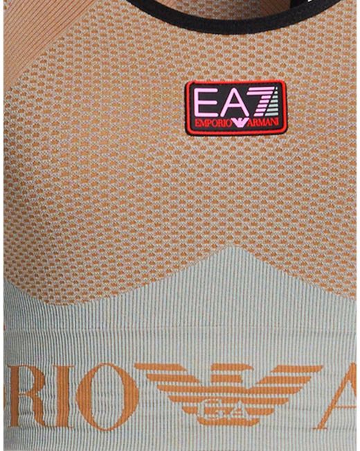 EA7 Brown Top Polyamide, Polyester, Elastane