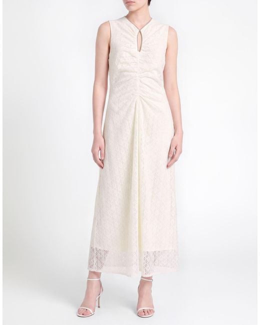 Sandro White Maxi Dress Polyester