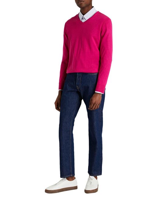 N.Peal Cashmere Pink Sweater for men