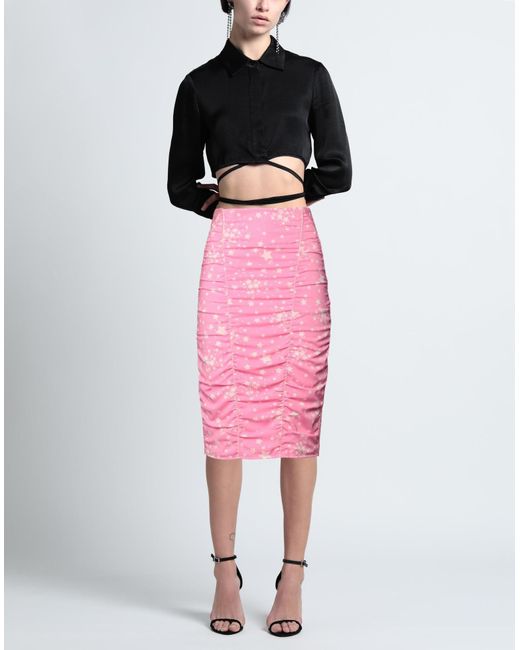 Elisabetta Franchi Pink Midi Skirt