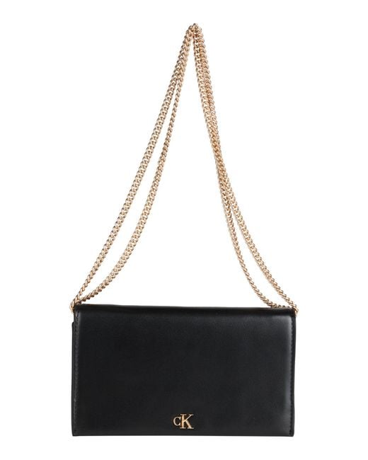 Calvin Klein White Shoulder Bag Recycled Polyester, Polyurethane