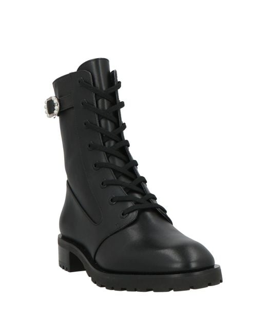 Stuart Weitzman Black Ankle Boots Leather