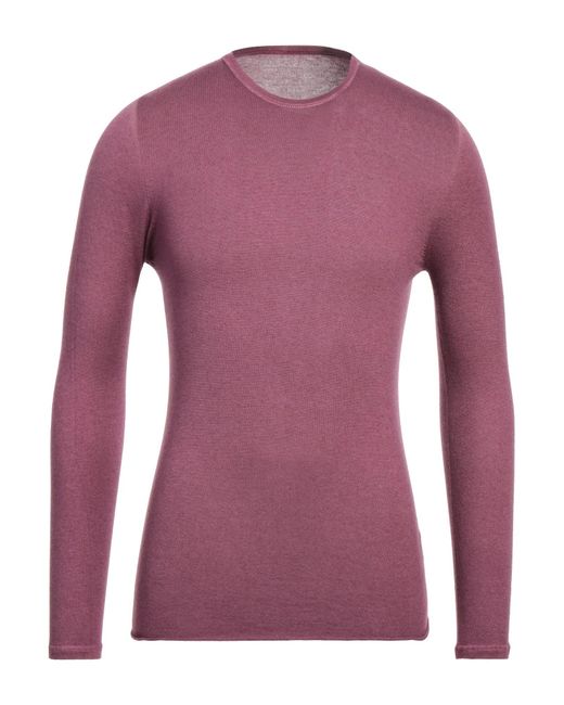 Majestic Filatures Purple Sweater for men