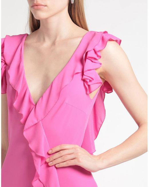 Gai Mattiolo Pink Maxi-Kleid
