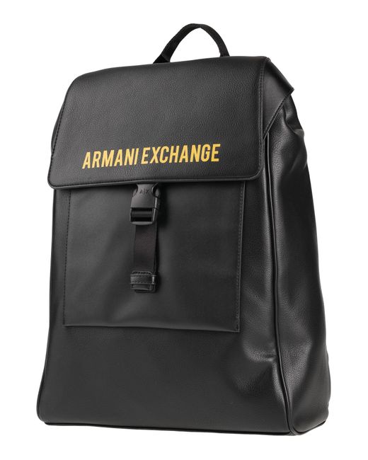 Armani Exchange Backpack in Black for Men Lyst