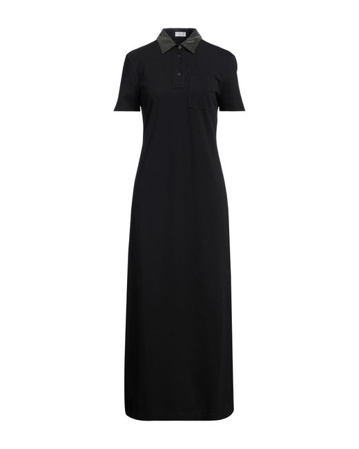 Brunello Cucinelli Black Maxi-Kleid
