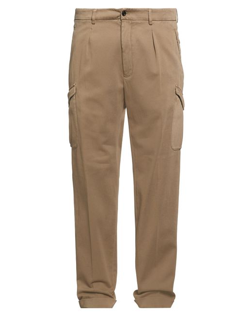 Boglioli Natural Khaki Pants Cotton, Elastane for men