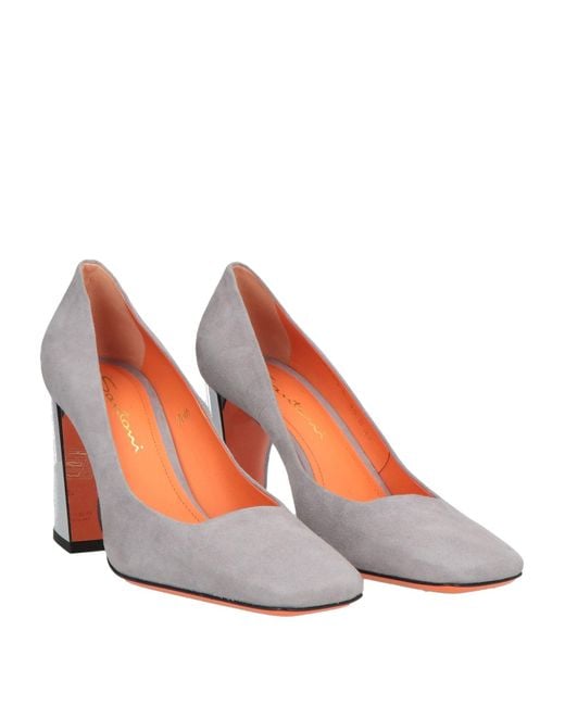 Santoni White Pumps