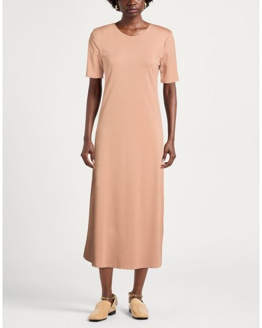 ViCOLO Natural Midi Dress Viscose, Polyamide, Elastane