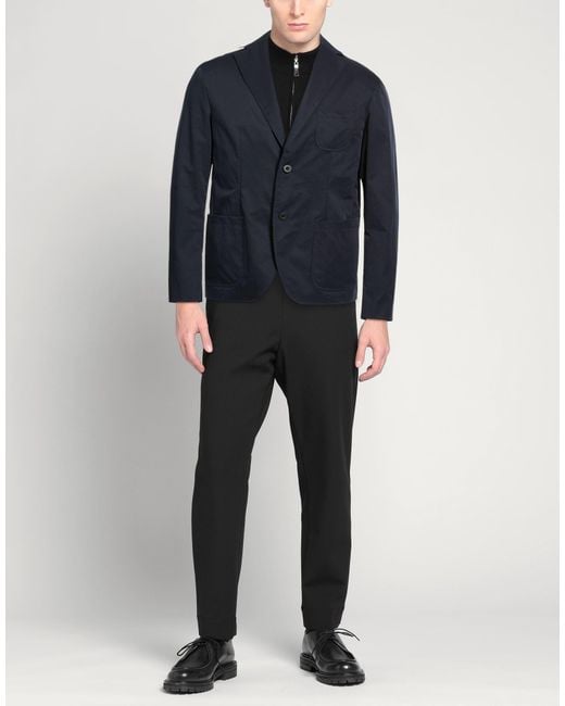 Slowear Blue Midnight Blazer Polyester for men