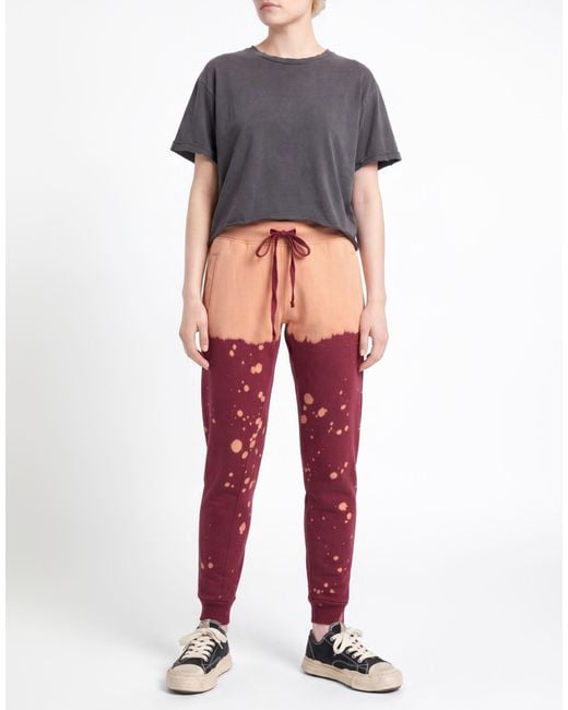LA DETRESSE Red Garnet Pants Cotton, Polyester
