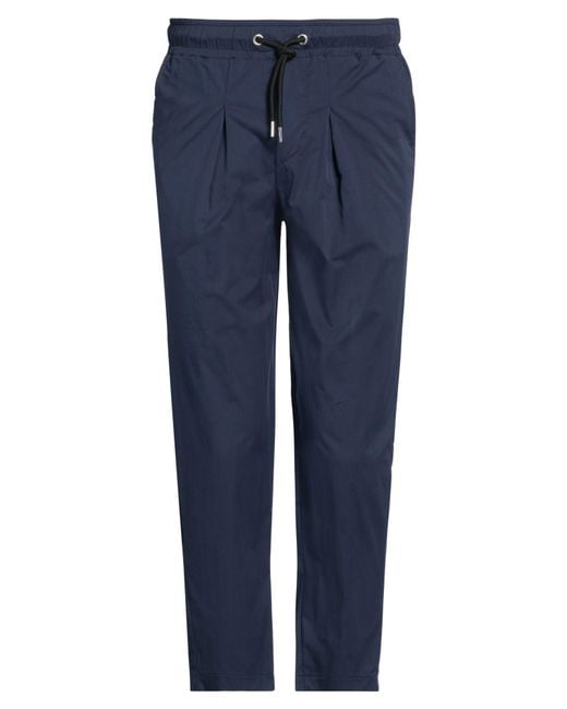 gavroche paris Blue Pants Cotton, Polyamide, Elastane for men