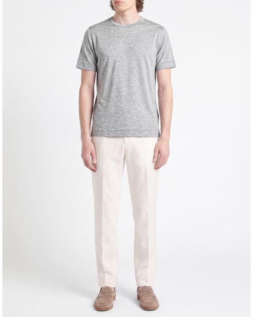 Zanone Gray T-Shirt Virgin Wool for men