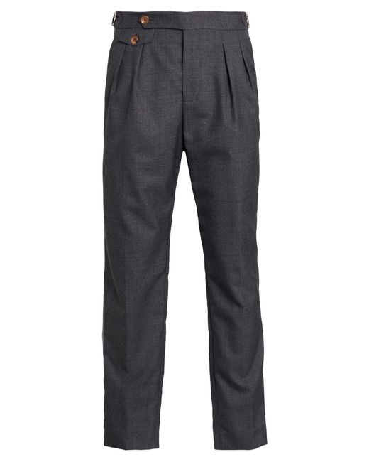 Brunello Cucinelli Gray Pants Virgin Wool for men