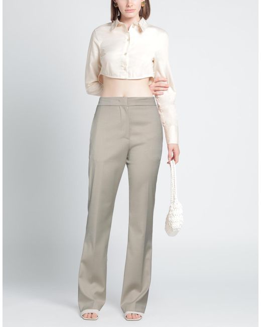 Erika Cavallini Semi Couture Gray Trouser