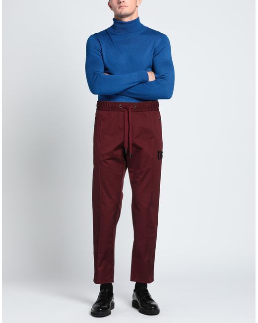 Pantalone di Dolce & Gabbana in Red da Uomo