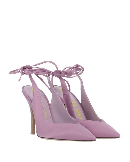 The Attico Purple Pumps Textile Fibers