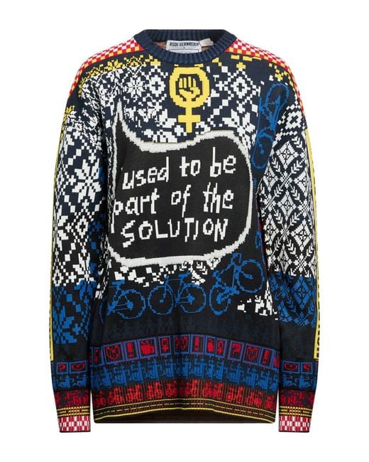 Rudi Gernreich Blue Lisa Anne Auerbach Sweater Viscose, Polyester