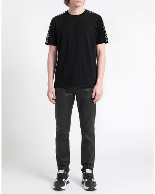 Versace Jeans Couture Black T-Shirt Cotton for men