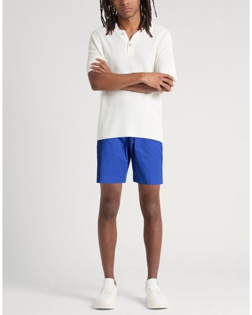 Officine Generale Blue Shorts & Bermuda Shorts for men