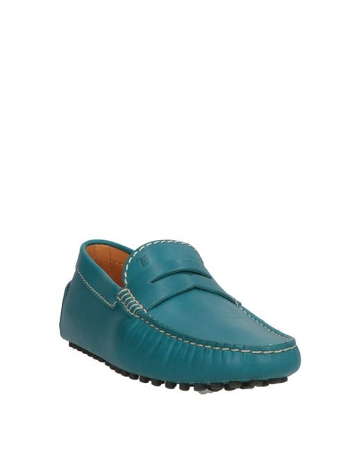 Tod's Green Deep Loafers Leather for men