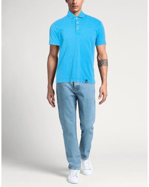 Drumohr Blue Polo Shirt for men