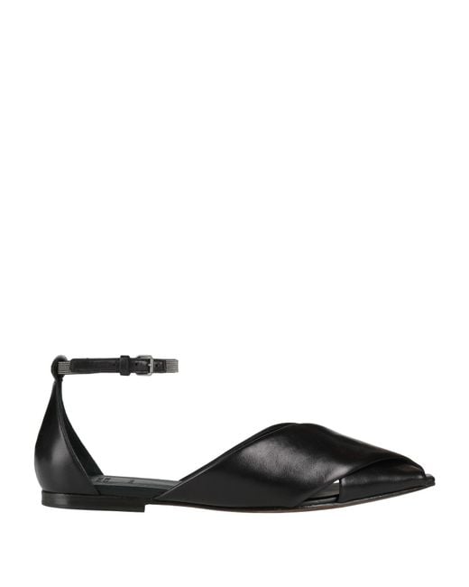 Brunello Cucinelli Black Ballet Flats Soft Leather