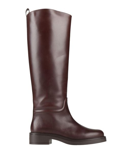 Stuart Weitzman Brown Boot Calfskin