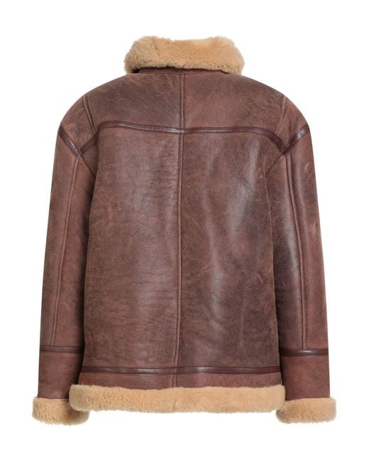Sandro Brown Shearling & Teddy